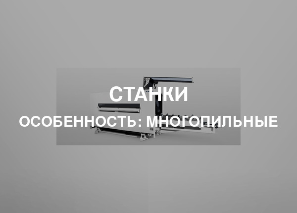 Особенность: Многопильные
